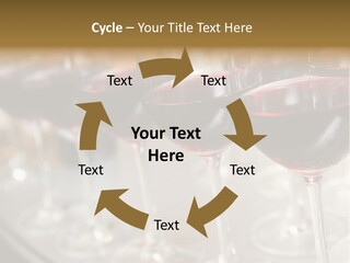 A Row Of Wine Glasses Filled With Red Wine PowerPoint Template