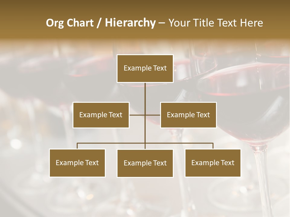 A Row Of Wine Glasses Filled With Red Wine PowerPoint Template