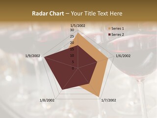 A Row Of Wine Glasses Filled With Red Wine PowerPoint Template