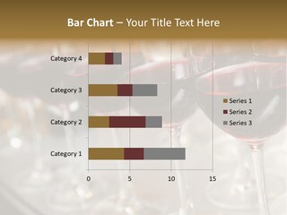 A Row Of Wine Glasses Filled With Red Wine PowerPoint Template