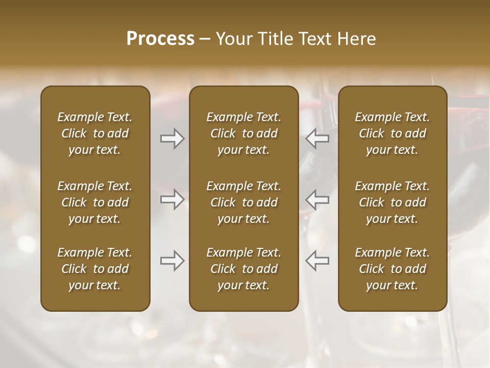 A Row Of Wine Glasses Filled With Red Wine PowerPoint Template