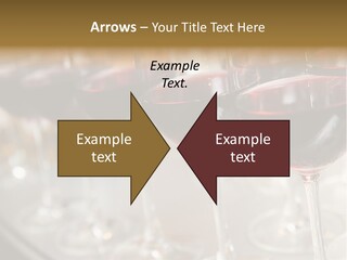 A Row Of Wine Glasses Filled With Red Wine PowerPoint Template