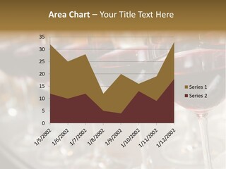 A Row Of Wine Glasses Filled With Red Wine PowerPoint Template