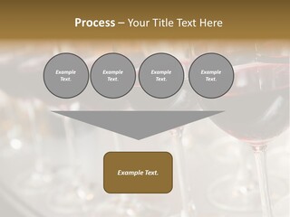 A Row Of Wine Glasses Filled With Red Wine PowerPoint Template
