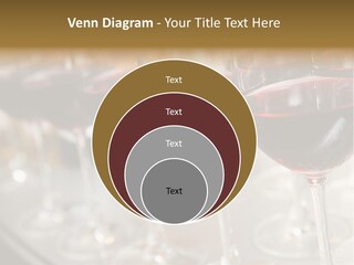 A Row Of Wine Glasses Filled With Red Wine PowerPoint Template
