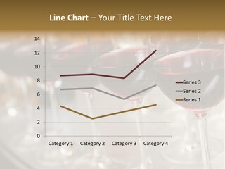 A Row Of Wine Glasses Filled With Red Wine PowerPoint Template