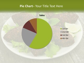 A Plate Of Food On A Wooden Table PowerPoint Template