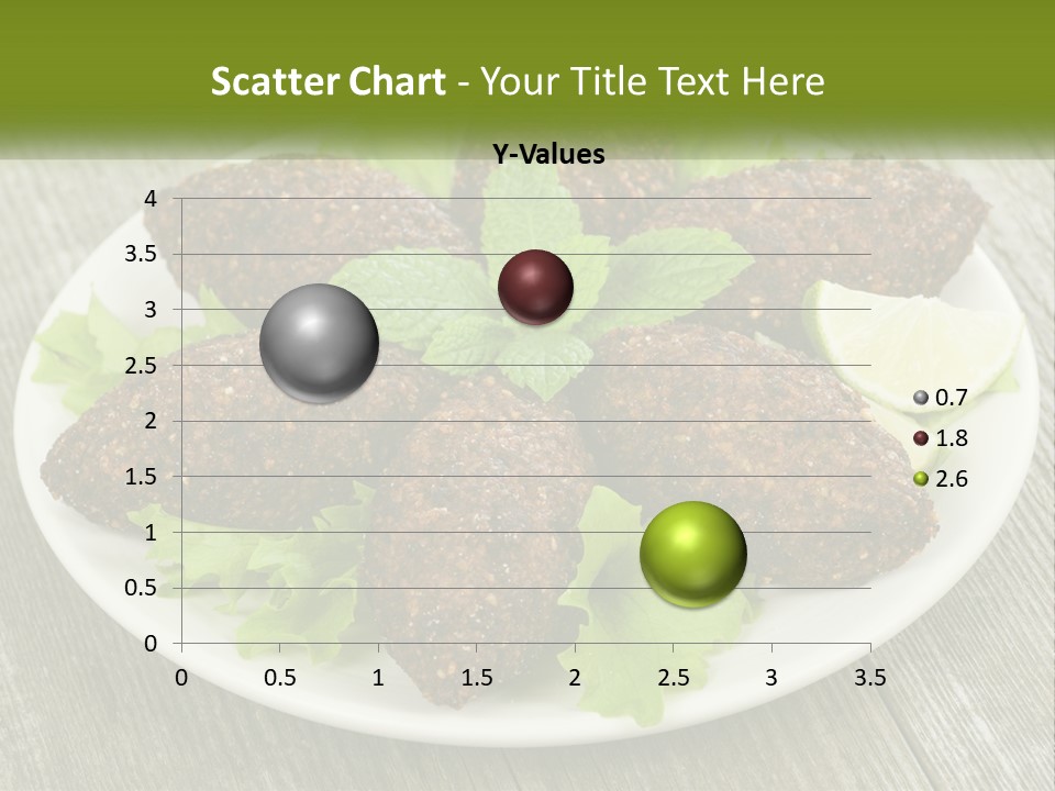 A Plate Of Food On A Wooden Table PowerPoint Template