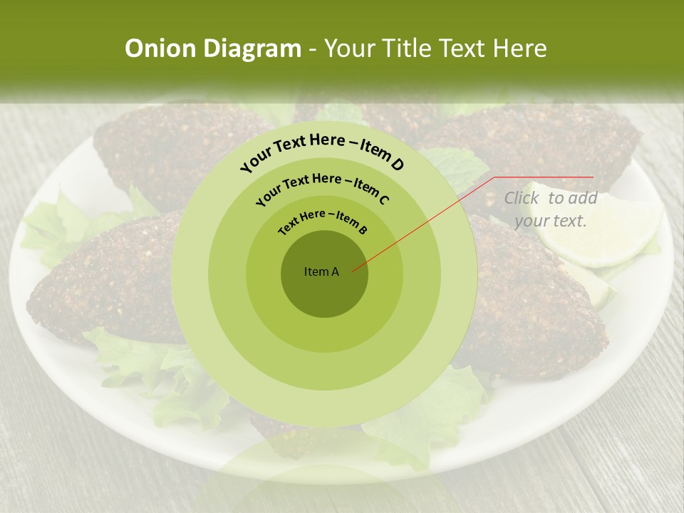 A Plate Of Food On A Wooden Table PowerPoint Template