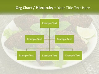 A Plate Of Food On A Wooden Table PowerPoint Template