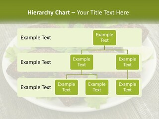 A Plate Of Food On A Wooden Table PowerPoint Template