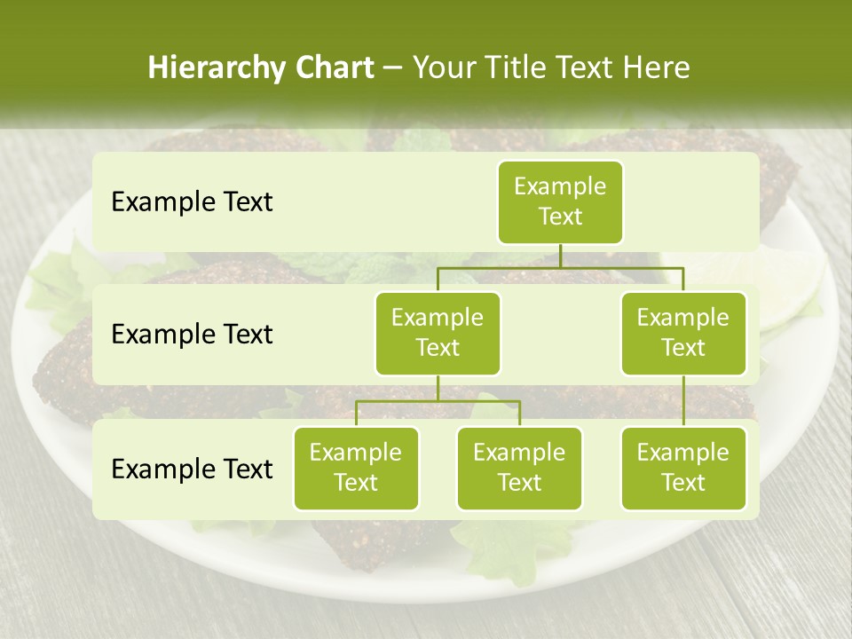 A Plate Of Food On A Wooden Table PowerPoint Template