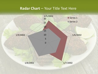 A Plate Of Food On A Wooden Table PowerPoint Template
