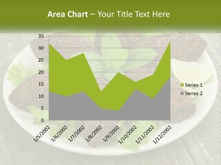 A Plate Of Food On A Wooden Table PowerPoint Template