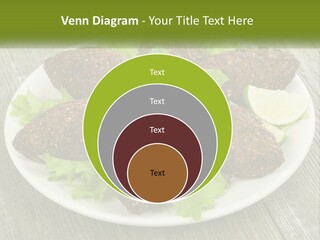 A Plate Of Food On A Wooden Table PowerPoint Template