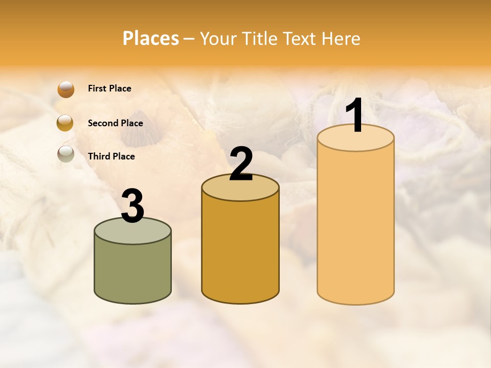 A Bunch Of Different Colored Soaps On A Table PowerPoint Template