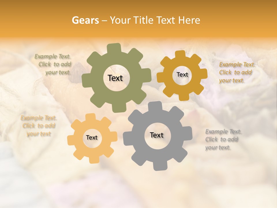 A Bunch Of Different Colored Soaps On A Table PowerPoint Template
