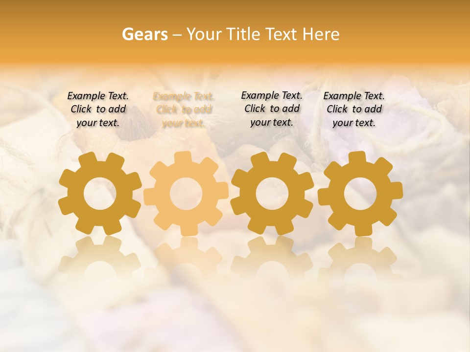 A Bunch Of Different Colored Soaps On A Table PowerPoint Template