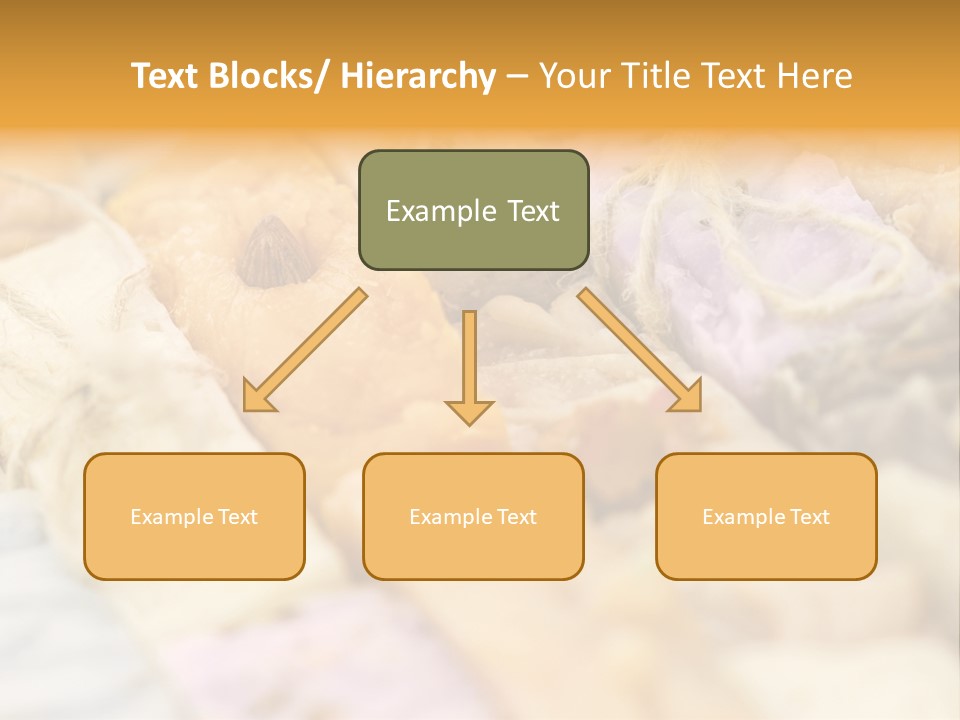 A Bunch Of Different Colored Soaps On A Table PowerPoint Template