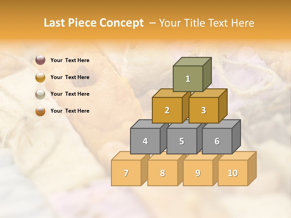 A Bunch Of Different Colored Soaps On A Table PowerPoint Template
