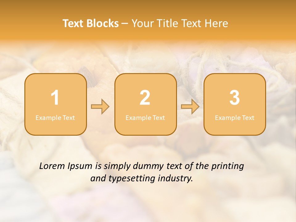 A Bunch Of Different Colored Soaps On A Table PowerPoint Template