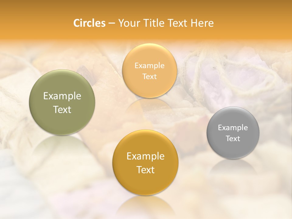 A Bunch Of Different Colored Soaps On A Table PowerPoint Template