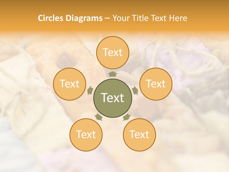 A Bunch Of Different Colored Soaps On A Table PowerPoint Template