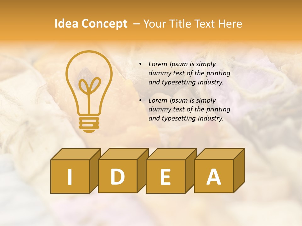 A Bunch Of Different Colored Soaps On A Table PowerPoint Template