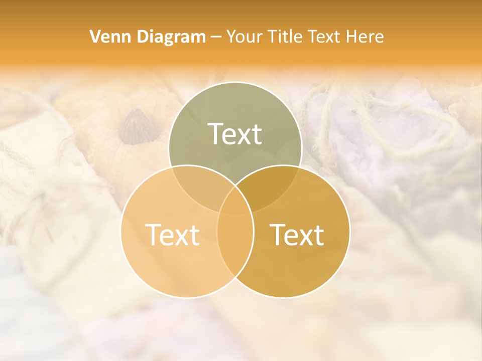 A Bunch Of Different Colored Soaps On A Table PowerPoint Template