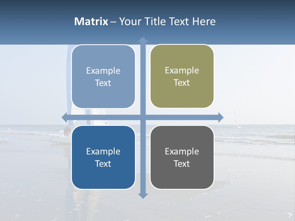 A Sailboat On The Beach With A Person On It PowerPoint Template