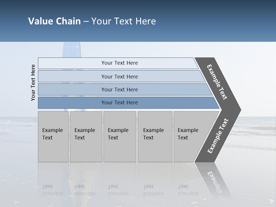 A Sailboat On The Beach With A Person On It PowerPoint Template