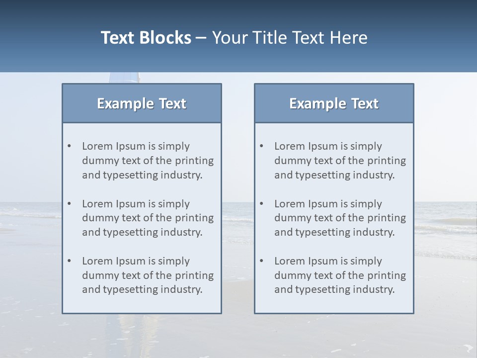 A Sailboat On The Beach With A Person On It PowerPoint Template