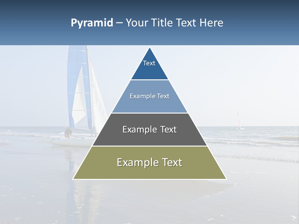 A Sailboat On The Beach With A Person On It PowerPoint Template