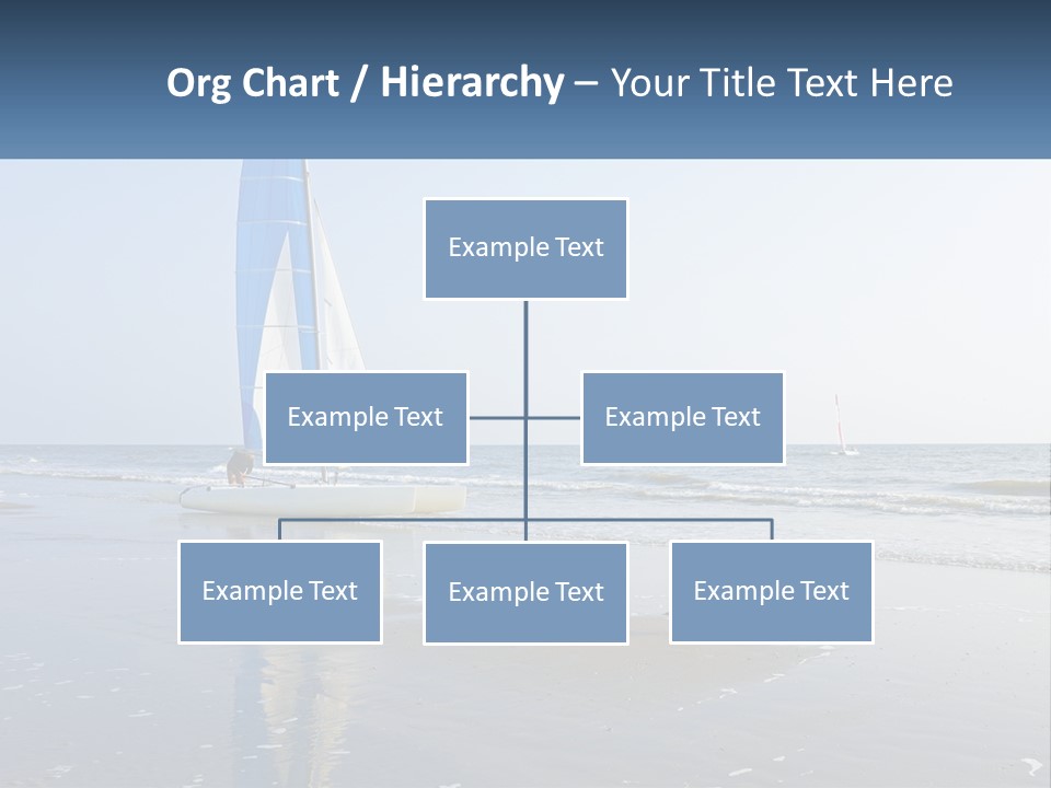 A Sailboat On The Beach With A Person On It PowerPoint Template