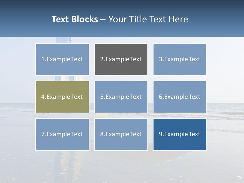 A Sailboat On The Beach With A Person On It PowerPoint Template