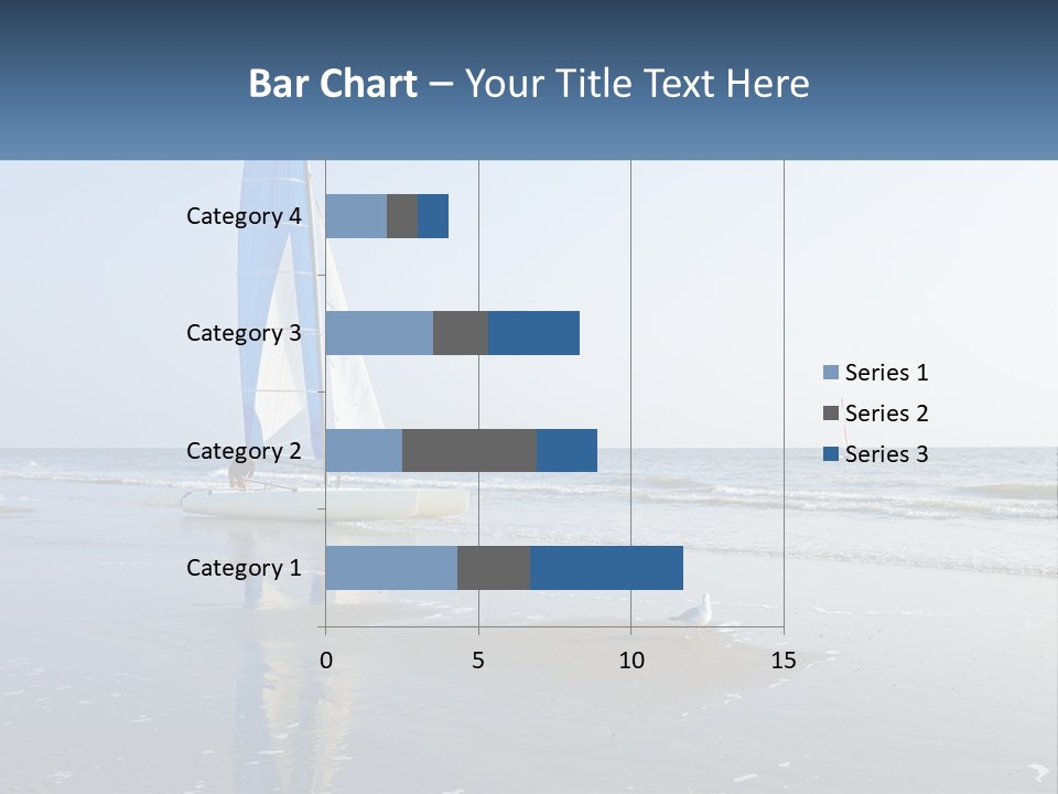 A Sailboat On The Beach With A Person On It PowerPoint Template