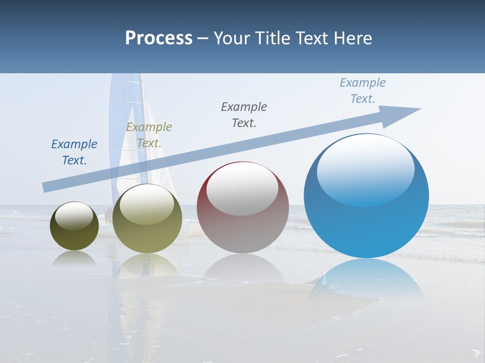 A Sailboat On The Beach With A Person On It PowerPoint Template