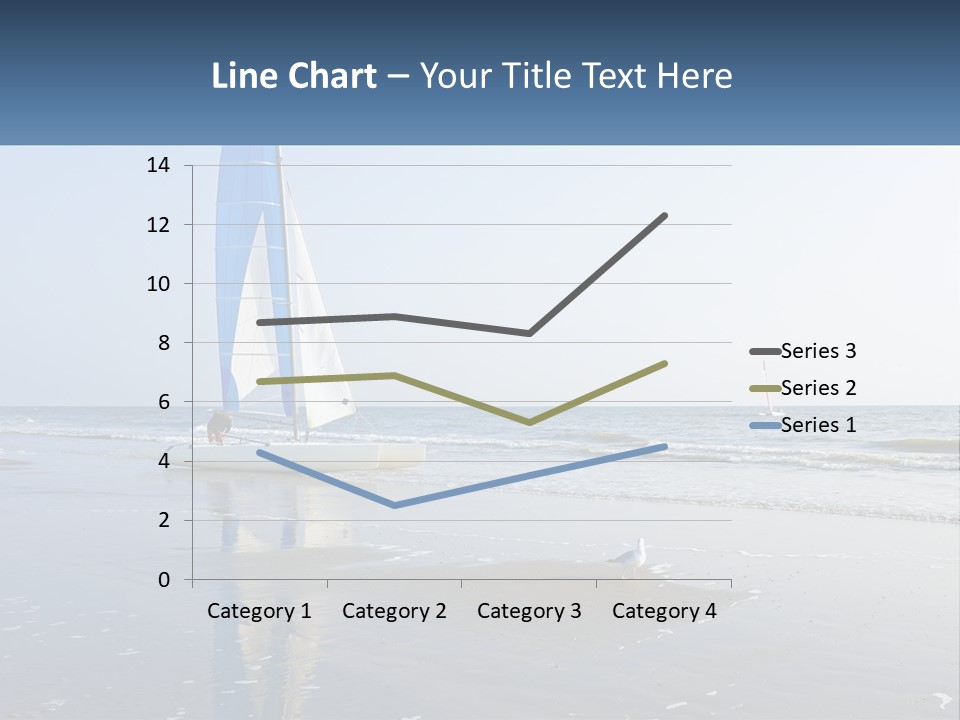 A Sailboat On The Beach With A Person On It PowerPoint Template