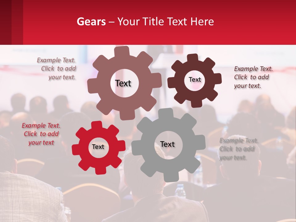 A Man Giving A Presentation To A Group Of People PowerPoint Template