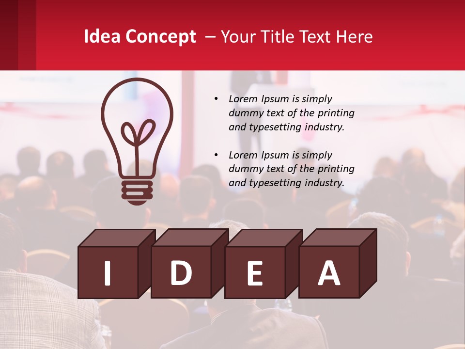 A Man Giving A Presentation To A Group Of People PowerPoint Template