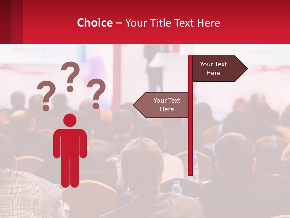 A Man Giving A Presentation To A Group Of People PowerPoint Template