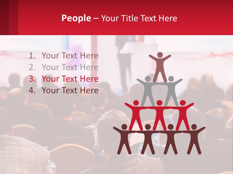 A Man Giving A Presentation To A Group Of People PowerPoint Template