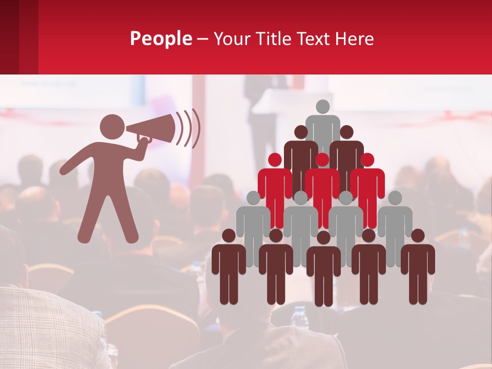 A Man Giving A Presentation To A Group Of People PowerPoint Template