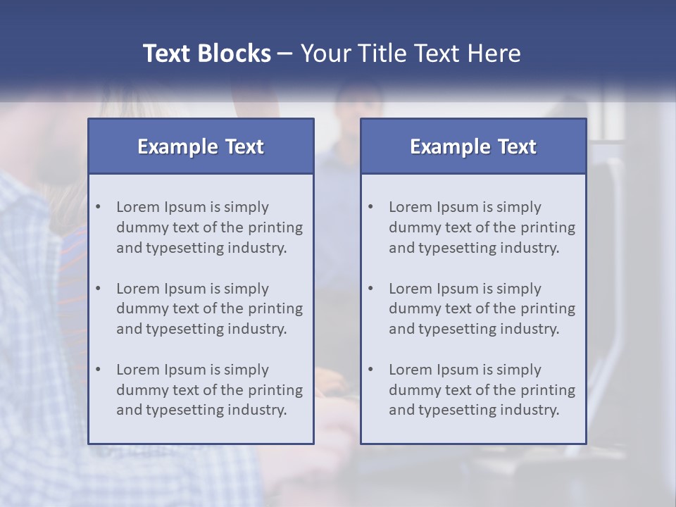A Group Of People Standing Around A Computer Screen PowerPoint Template