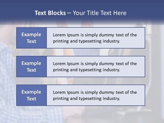 A Group Of People Standing Around A Computer Screen PowerPoint Template
