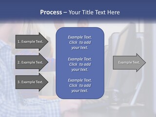 A Group Of People Standing Around A Computer Screen PowerPoint Template