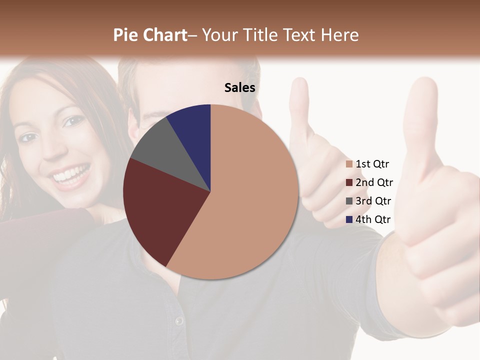 A Man And A Woman Giving Thumbs Up PowerPoint Template