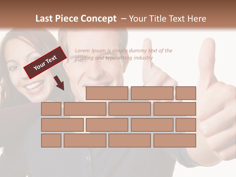 A Man And A Woman Giving Thumbs Up PowerPoint Template