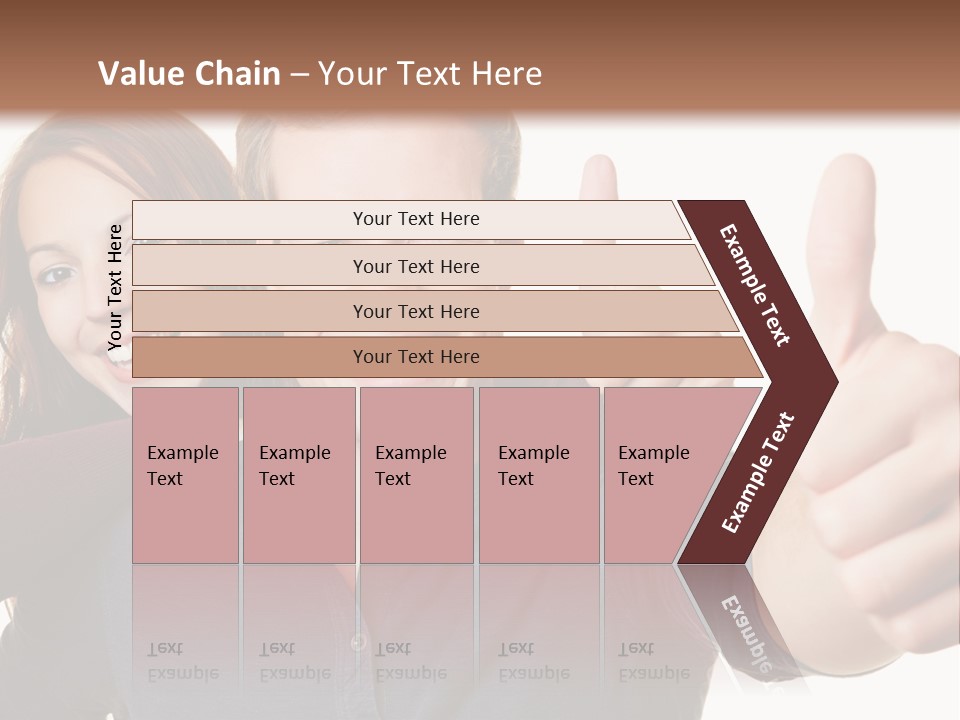 A Man And A Woman Giving Thumbs Up PowerPoint Template