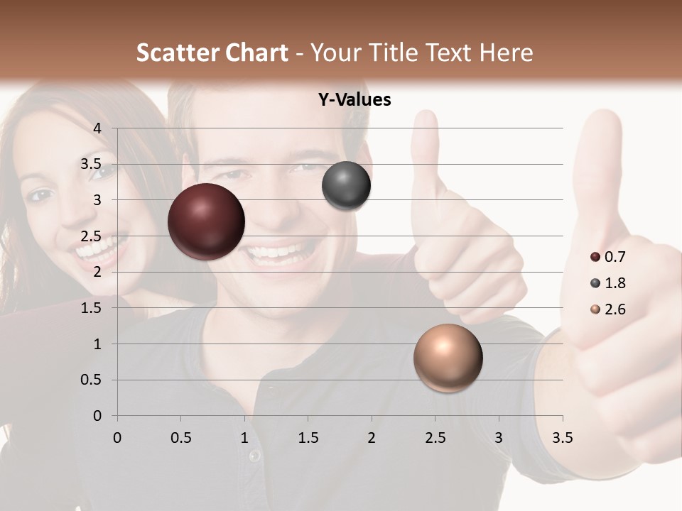 A Man And A Woman Giving Thumbs Up PowerPoint Template